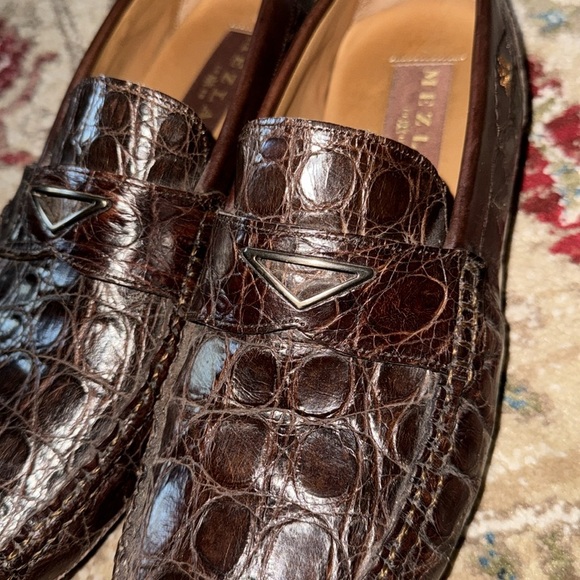 Mezlan 1968 Padua crocodile loafers EUC! 8M Made in Spain main image 8